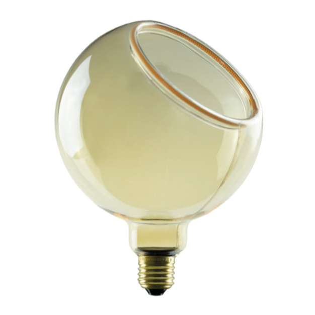 Segula LED lamp - Floating Globe Angle - Ø 15 x 20 cm - E27 - 4,5W dimbaar - 2200K - amber
