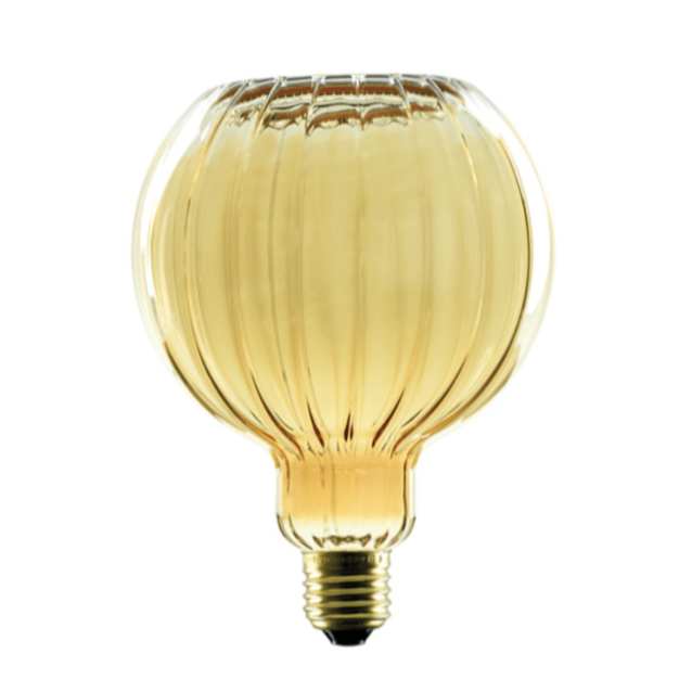 Segula LED lamp - Floating Globe Straight - Ø 12,5 x 16,5 cm - E27 - 4W dimbaar - 2200K - amber