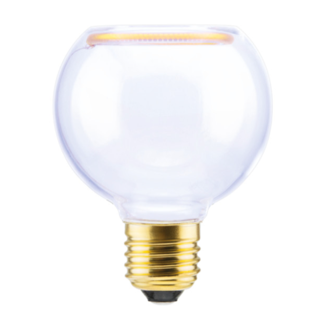 Segula LED lamp - Floating Globe - Ø 8 x 10,5 cm - E27 - 4W dimbaar - 2200K - transparant