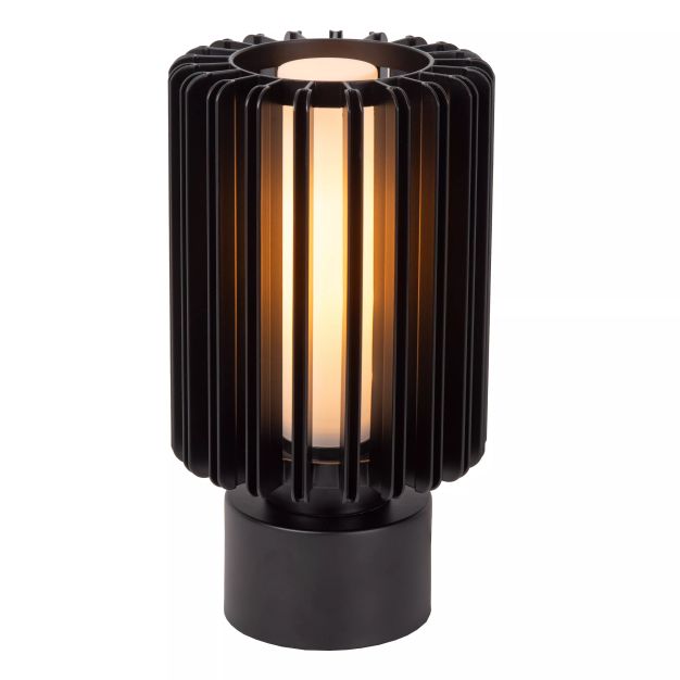 Lucide Lambres - tafellamp - Ø 15 x 27 cm - zwart