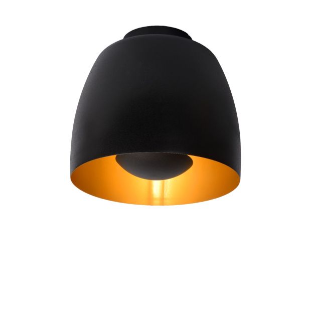 Lucide Nolan - plafondverlichting - Ø24 x 21,7 cm - zwart