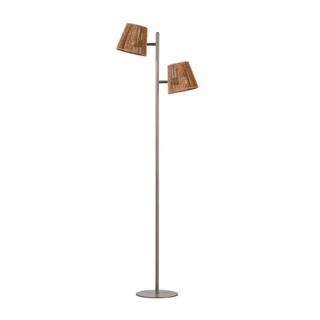ETH Daan - vloerlamp - 155 cm - bruin