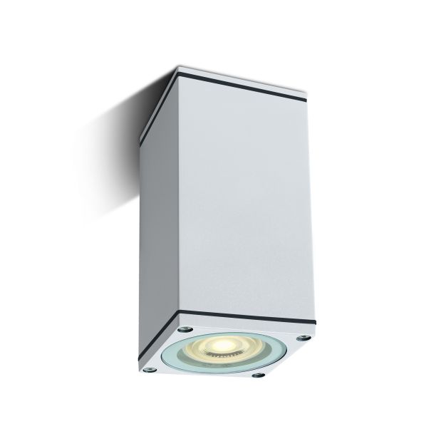 ONE Light GU10 Outdoor Cubes - opbouwspot - 6,3 x 6,3 x 13,5 cm - IP54 - wit