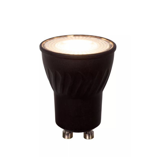 Lucide LED-spot - dim to warm - Ø 3,5 x 4,6 cm - GU10 (mini) - 4W - 3000K tot 2200K - zwart