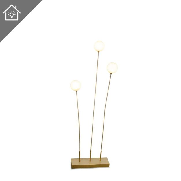 New Garden Bruna - vloerlamp - 50 x 15 x 163 cm - 3 x 0,5W LED incl. - IP44 - wit