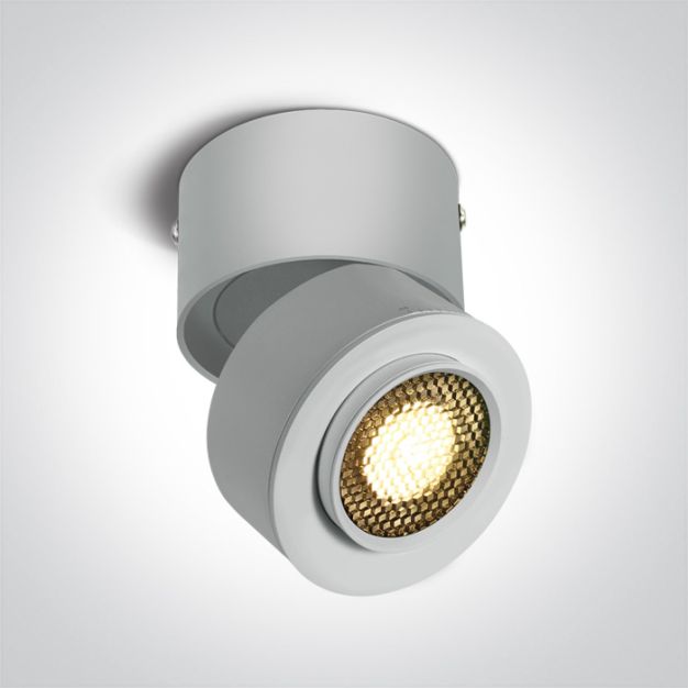 ONE Light Zoomable Moving Heads COB - opbouwspot 1L -  Ø 8 x 9,5 cm - 15W LED incl. - wit