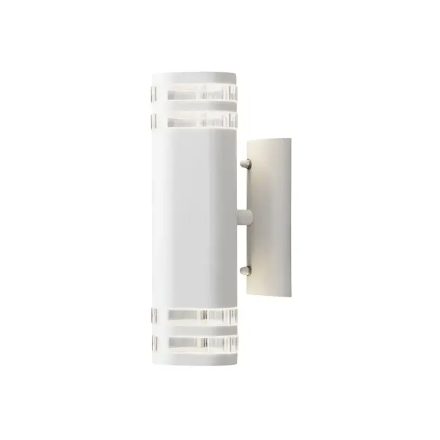 Konstsmide Modena Double - buiten wandlamp - 8,5 x 14,5 x 30 cm - IP44 - wit