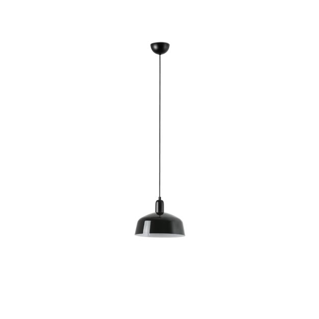 Faro Tatawin M - hanglamp - Ø 25 x 211,5 cm - satijnzwart en glanszwart