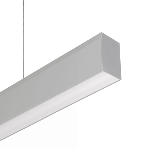 Lichtkoning Slim Line - hanglamp - 5,5 x 3,3 cm profiel - 19,2W LED per meter - alu