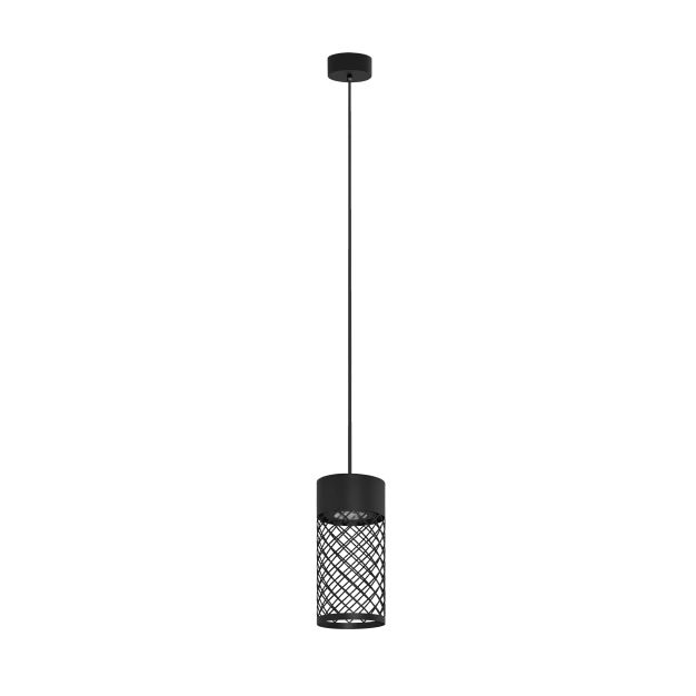 Nova Luce Motley - buiten hanglamp - Ø 10 x 175 cm - 9W LED incl. - IP65 - zandzwart