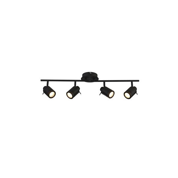 Searchlight Samson - opbouwspot 4L - 79 x 13 x 19,5 cm - IP44 - zwart