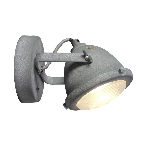 Brilliant Carmen - opbouwspot 1L - 11 x 17 x 11,5 cm - 4W LED incl. - betongrijs