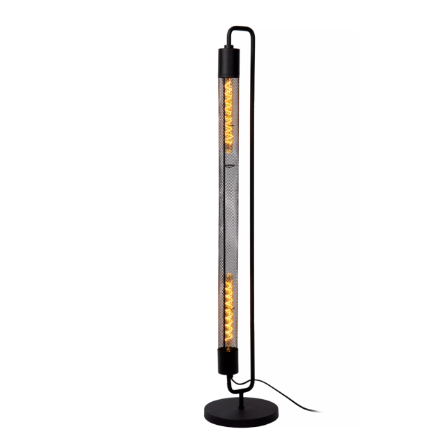 Lucide Calixt - vloerlamp - Ø 25 x 130 cm - zwart