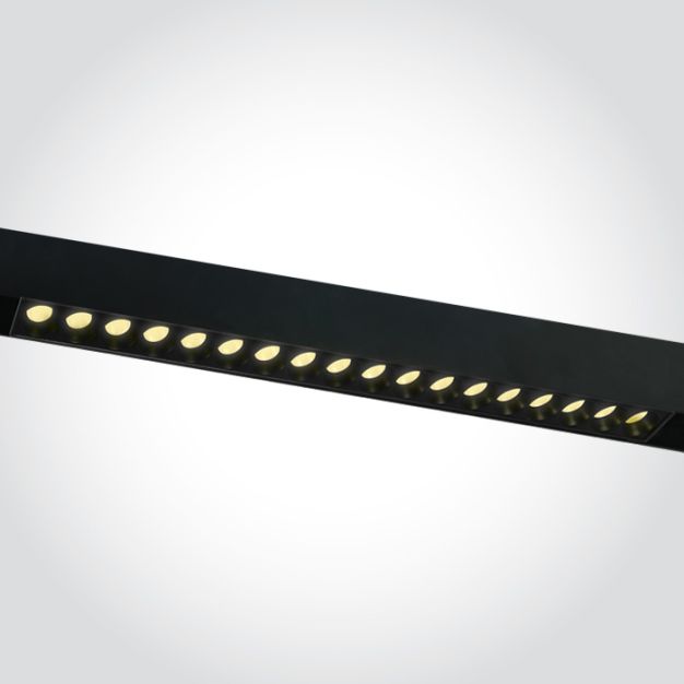 ONE Light magnetisch railsysteem MINI & MIDI - linear - railspot - 36,7 x 2,4 x 2,9 cm - 18W LED incl. - zwart