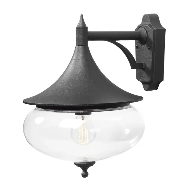 Konstsmide Libra - buiten wandlamp -  28 x 36 x 39,5 cm - IP23 - mat zwart