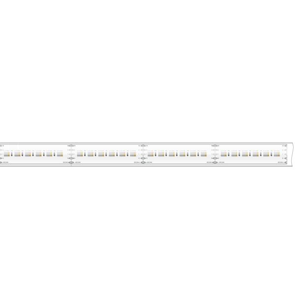 Klus LED strip - 1,2cm breed, 500cm lengte - 24Vdc - 15,3W LED per meter - 385 LEDs per meter - IP65 - RGB+W