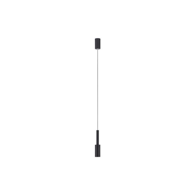 Nova Luce Joy - hanglamp - Ø 4 x 200 cm - 7W LED incl. - zandzwart