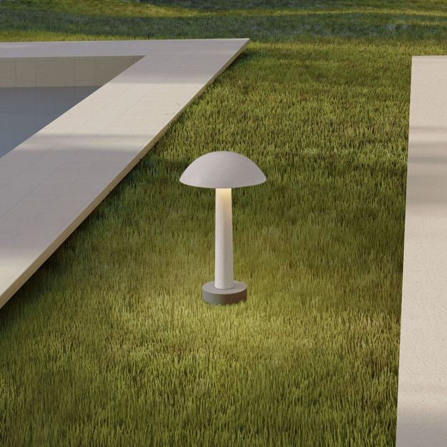 Nova Luce Tura - tuinpaal - Ø 20 x 35 cm - 7W LED incl. - IP65 - wit