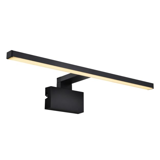 Nordlux Marlee - wandlamp - 50 x 13,6 x 6,4 cm - 8,9W LED incl.  - IP44 - zwart - warm wit (3000K)