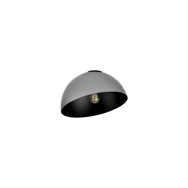 Nova Luce Onia - plafondlamp - Ø 29 x 19 cm - metallic en zandzwart
