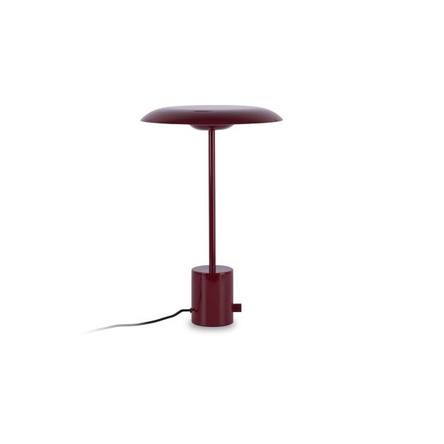 Faro Hoshi - tafellamp - Ø 26 x 40 cm - 12W dimbare LED incl. - glanzendgranaat