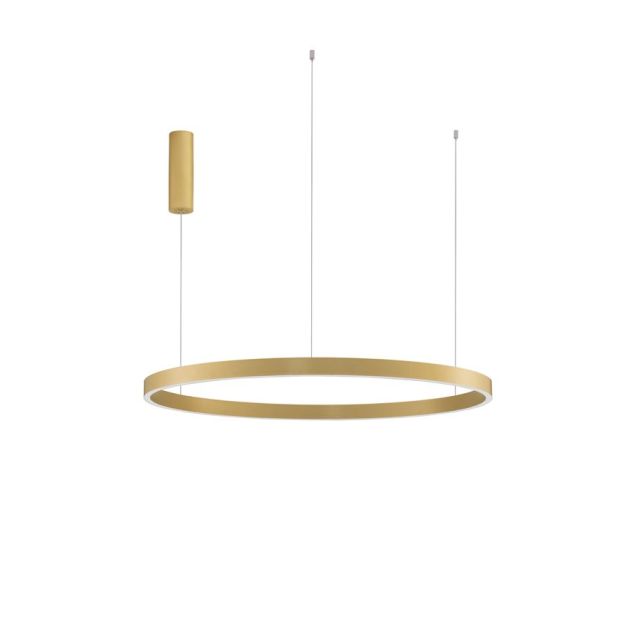 Nova Luce Elowen - hanglamp - Ø 98 x 150 cm - 106W dimbare LED incl. - goud