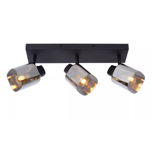 Lucide Alion - opbouwspot - 38 x 10 x 18 cm - zwart gerookt