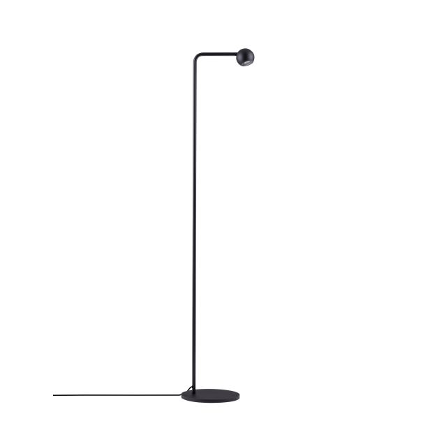 Nova Luce Sfera - staanlamp - 25,8 x 125,5 x 21 cm - 6W LED incl. - zandzwart
