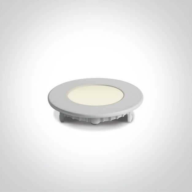 ONE Light Round Recessed Panels CCT V - inbouwspot - Ø 85 mm, Ø 70 mm inbouwmaat - 3W LED incl. - wit - instelbare lichtkleur