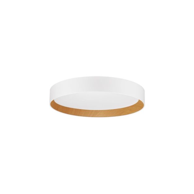 Nova Luce Stake - plafondlamp - Ø 45 x 8 cm - 40W dimbaar LED incl. - zandwit