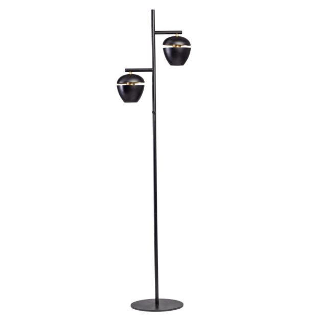 ETH Claire - vloerlamp - Ø 30 x 165 cm - zwart en messing