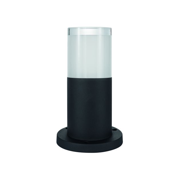 Nova Luce Noten - tuinpaal - Ø 9 x 20 cm - 10W LED incl. - IP65 - zandzwart