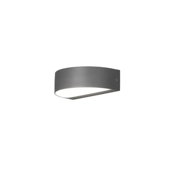 Konstsmide Monza - wandlamp buiten - 21 x 13  x 6,18 cm - 2x 4,5W LED incl. - IP54 - grijs