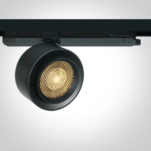 ONE Light COB Zoomable Range - rail spot - Ø 11 x 6 cm - 25W LED incl. - zwart