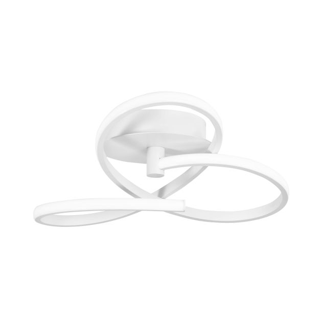 Nova Luce Fusion - plafondverlichting - Ø 51 x 20 cm - 40W LED incl. - wit