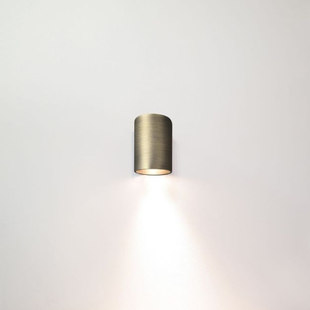 Artdelight Roulo1 - wandlamp - Ø 6,4 x 9 cm - antiek brons