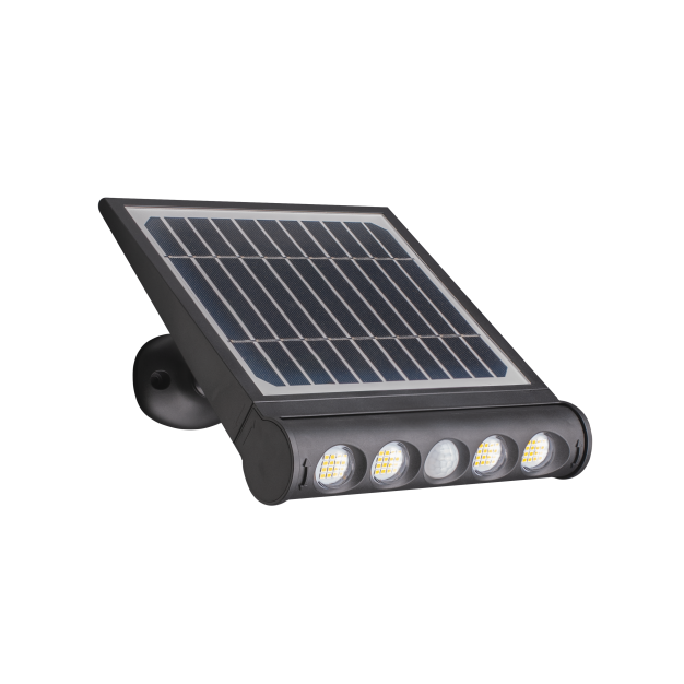 Century Italia Genius - verstraler op zonne-energie - 26,8 x 7,6 x 21,4 cm - 8W LED incl. - IP65 - zwart