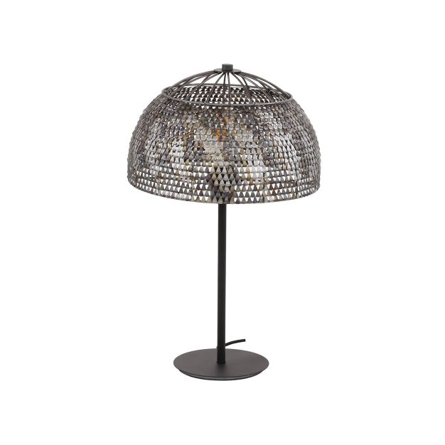Vico Armor - tafellamp - Ø 35 x 55 cm - zwart bruin