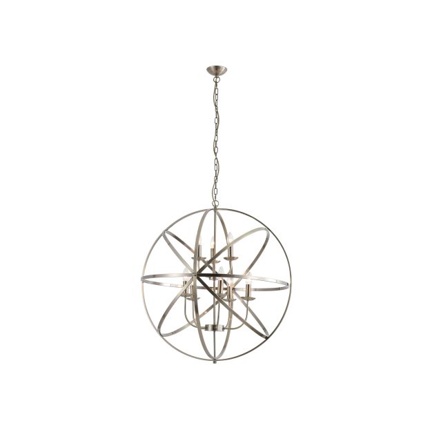 Searchlight Orbit - hanglamp - Ø  80 x 200 cm - antiek messing