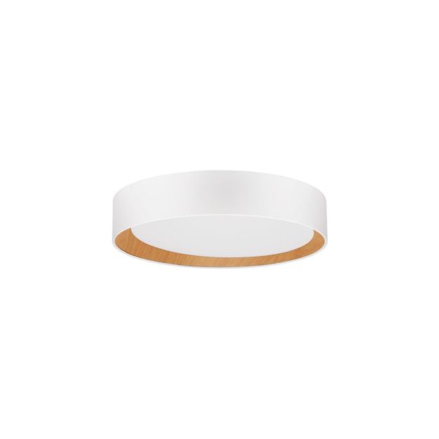 Nova Luce Stake - plafondlamp - Ø 35 x 7 cm - 30W dimbaar LED incl. - zandwit