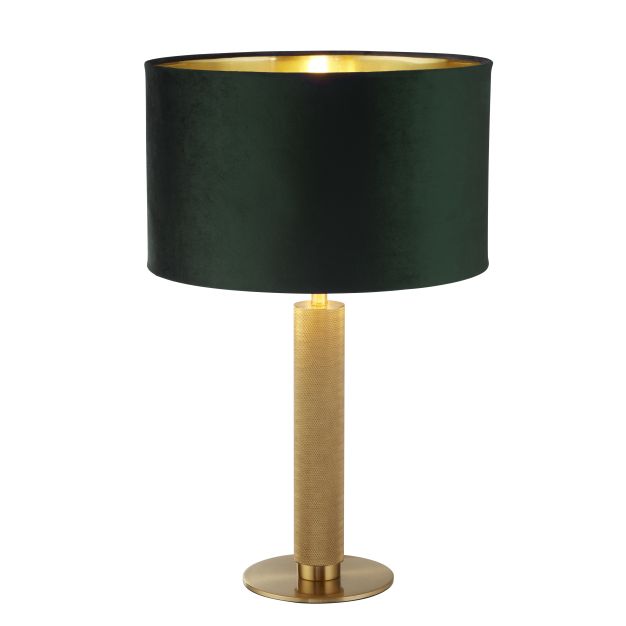 Searchlight London - tafellamp - Ø 40 x 63 cm - groen en goud