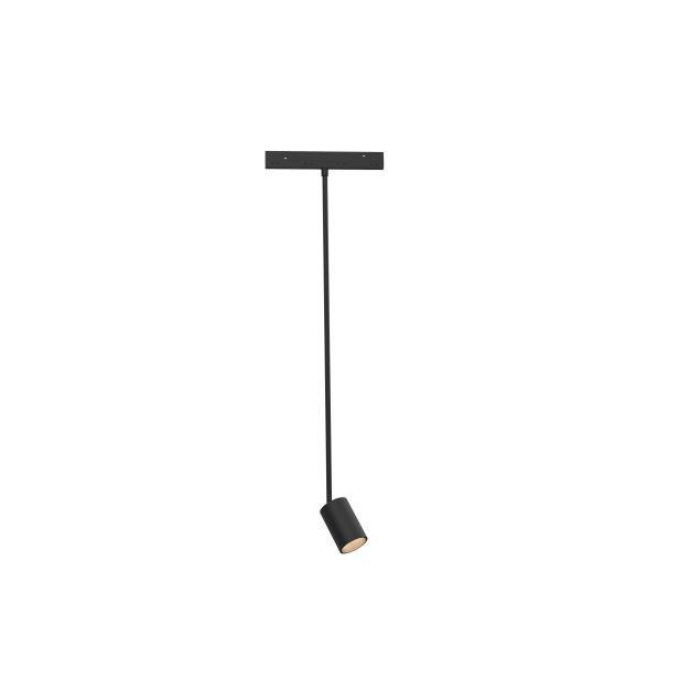 Nova Luce Ultra Slim - rail hanglamp - Ø 4,5 cm x 60 cm - 5W LED incl. - zwart
