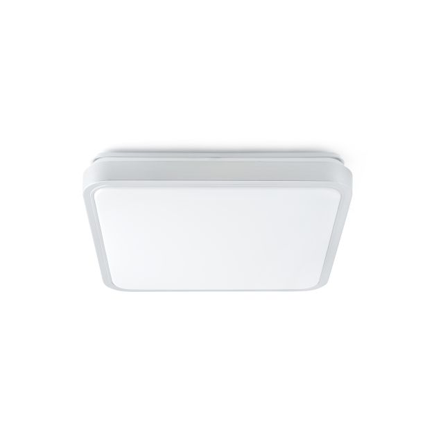 Faro Iris - plafondverlichting - 29,5 x 29,5 x 7,5 cm - 20W LED incl. - grijs
