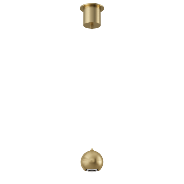 Artdelight Miami - hanglamp - Ø 10 x 218 cm - 10,8W dimbare LED incl. - warm goud