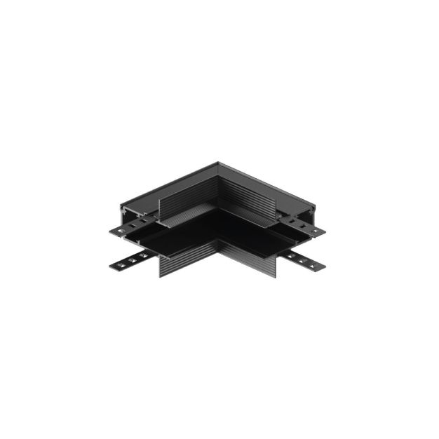 VK Lighting Eiva - magnetisch railsysteem - vertikaal inbouwhoekprofiel voor 12 mm gipsplaat - 10 x 10 x 2,63 cm - DALI dimbaar - zwart