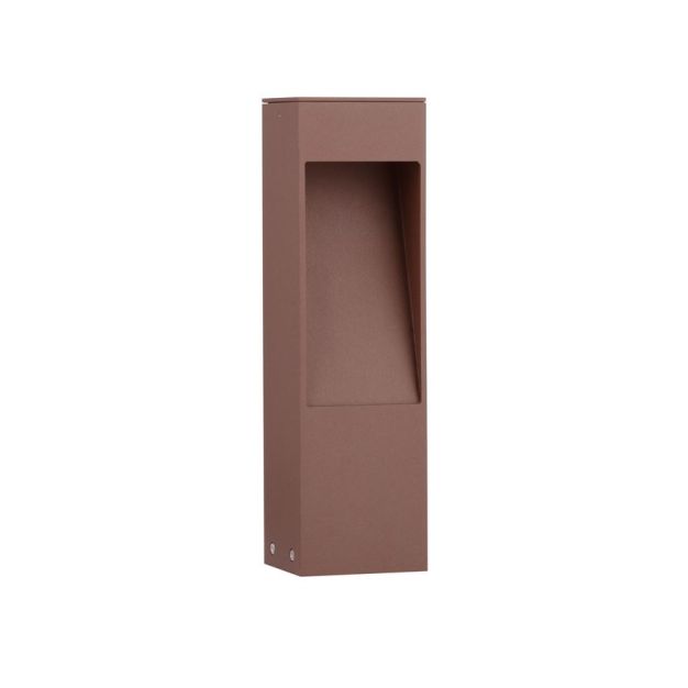Nova Luce Maddi - tuinpaal - 8,5 x 30 x 7,5 cm - 7W LED incl. - IP65 - zandcorten