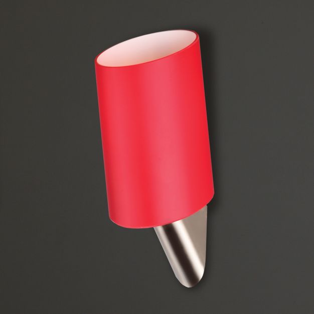Maxlight Kadaku - wandverlichting - 11 x 12 x 27 cm - rood