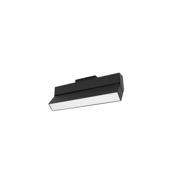 Nova Luce Buxton L - armatuur voor magnetisch railsysteem - 27,4 x 3,4 x 11,6 cm - 15W dimbare LED incl. - kantelbaar - zandzwart