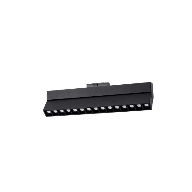 Nova Luce Buxton L - armatuur voor magnetisch railsysteem - 40,7 x 3,4 x 11,6 cm - 22W dimbare LED incl. - kantelbaar - zandzwart