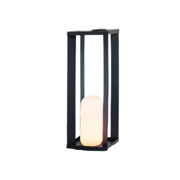 New Garden Siroco 50 - draagbare vloer- en tafellamp - 18 x 18 x 50 cm - 2W dimbare LED incl. - IP54 - zwart